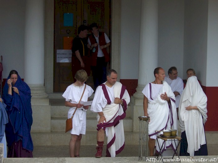 During a Roman festival I also watched a Roman wedding