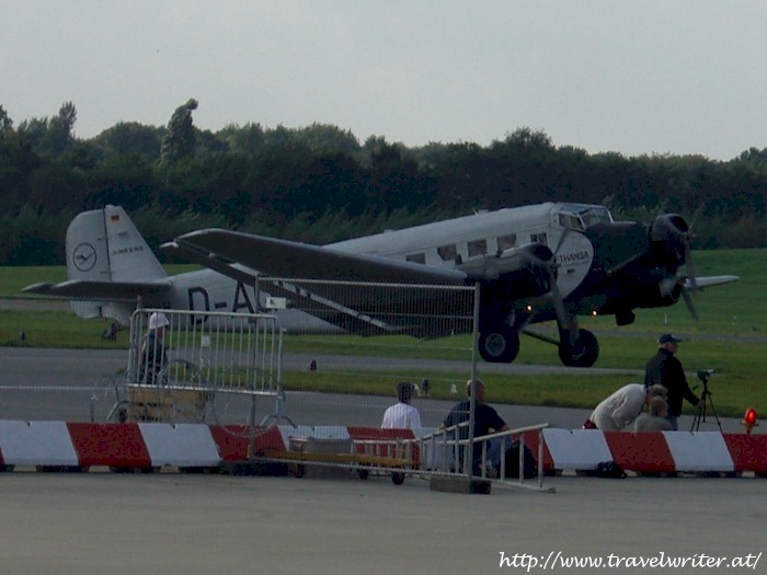 Junkers JU52 auf den Hamburg Airport Days