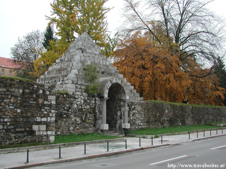 Outside the Roman walls of Emona (Ljubljana)